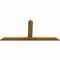 Ekena Millwork Portland Rough Sawn Timber Gable Bracket, Western Red Cedar, 84"W x 38"H x 2"D x 6"F, 11/12 Pitch GBW084X38X0206POR00RWR - alternate 2